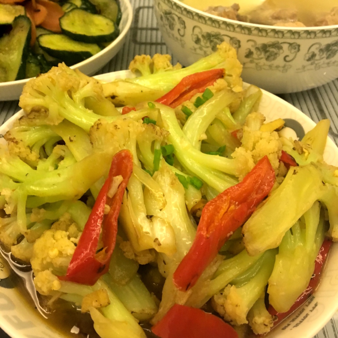 小炒有机菜花