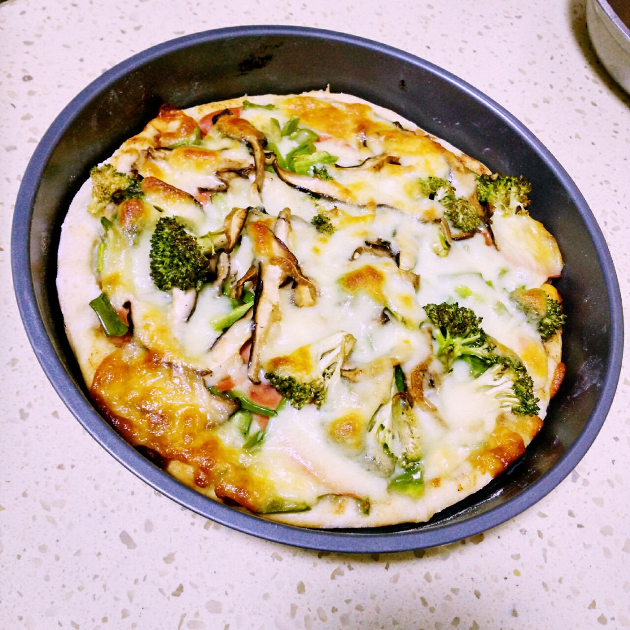 不用酵母的披萨底 No Yeast Pizza Dough