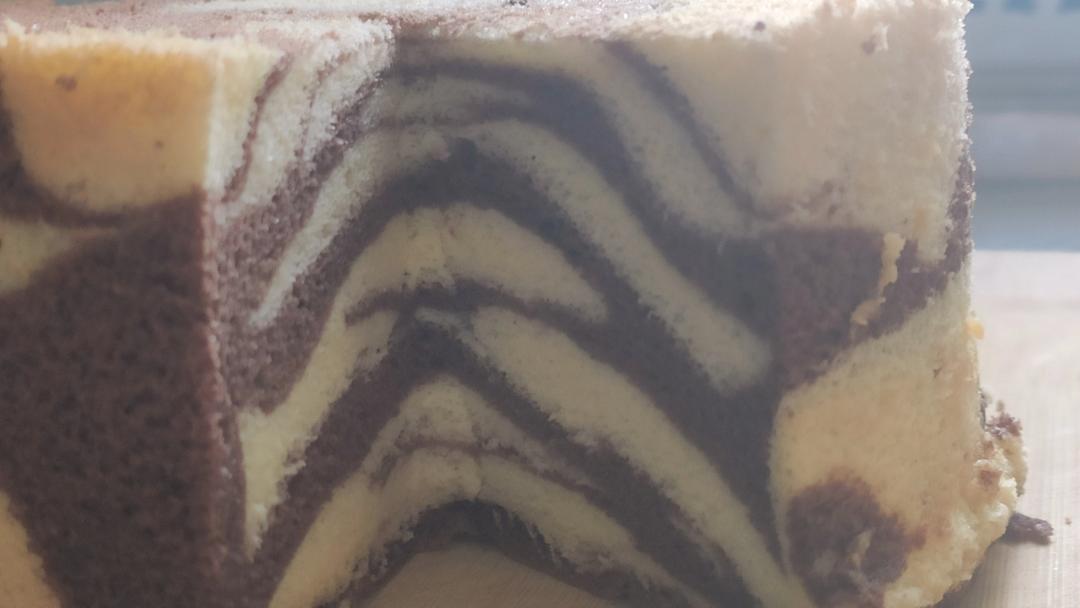 可可味——斑马纹戚风蛋糕