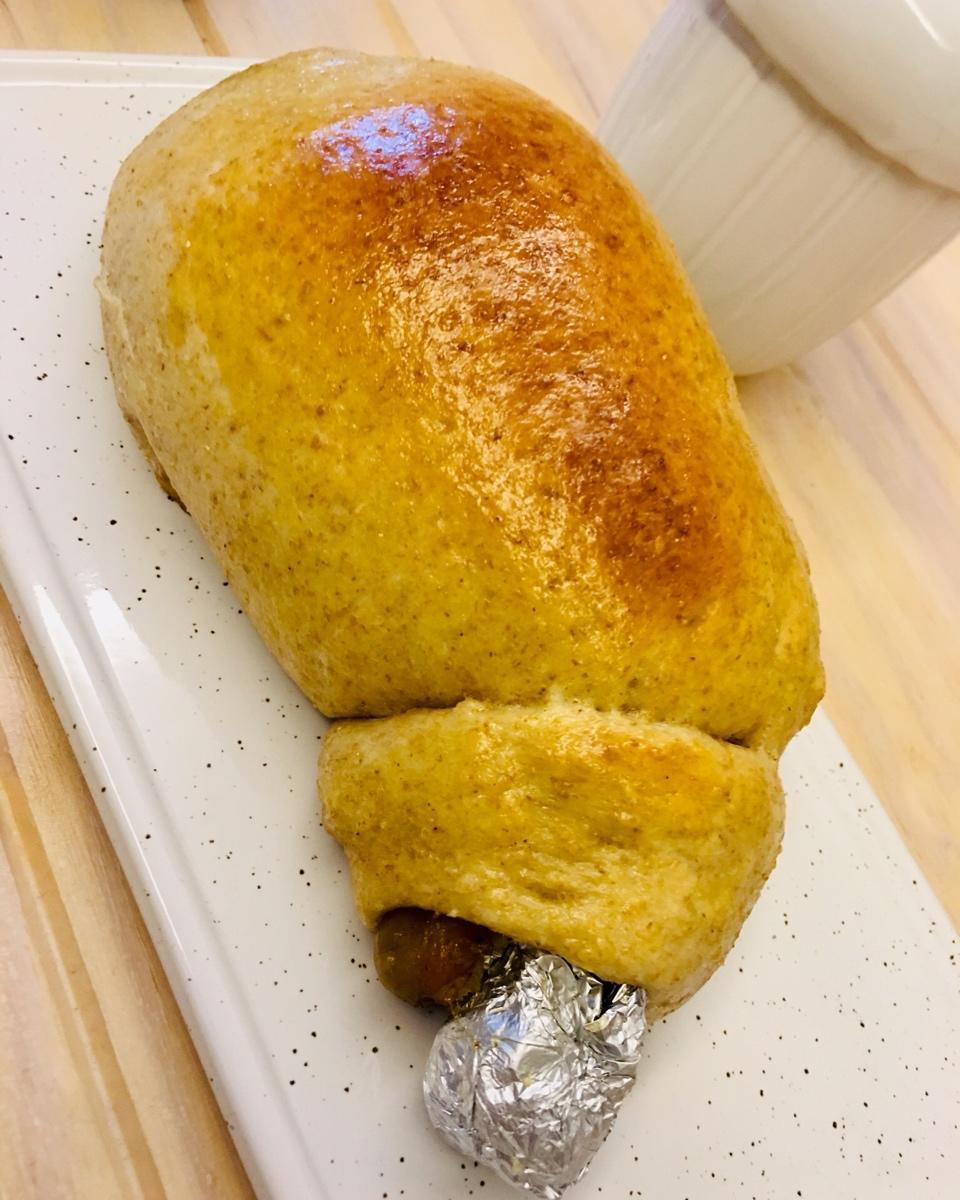 鸡腿面包