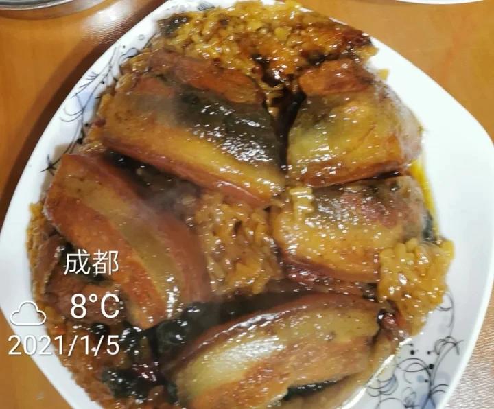 四川九大碗之🍮甜烧白～又称夹沙肉