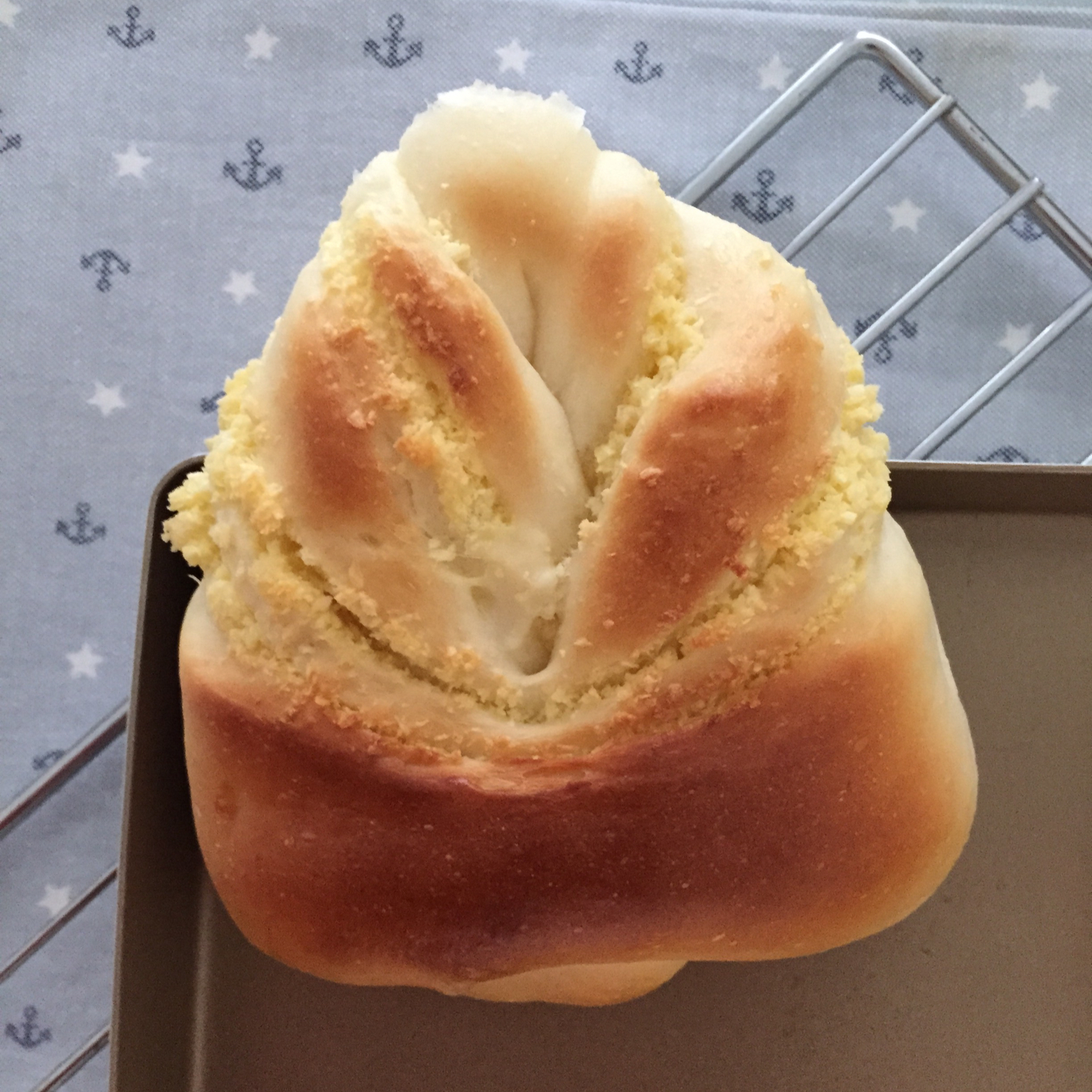 椰蓉叶子面包