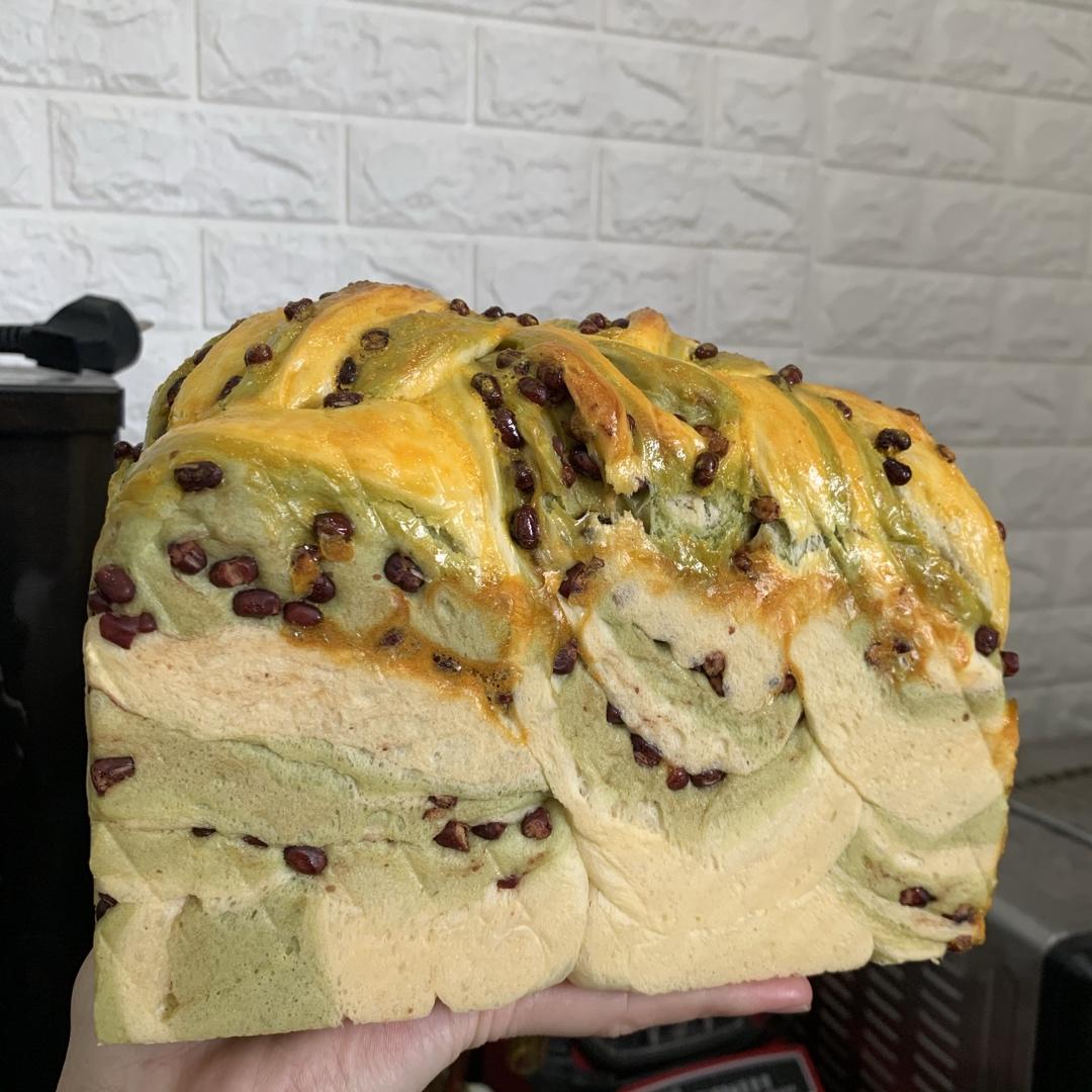 最正宗的日式抹茶红豆吐司
