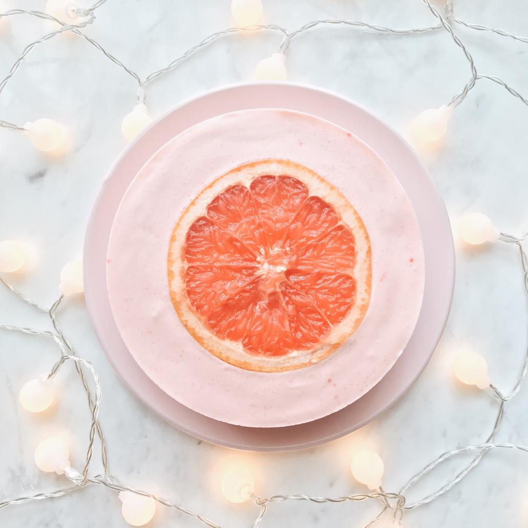 中岛老师的粉红葡萄柚（西柚）戚风