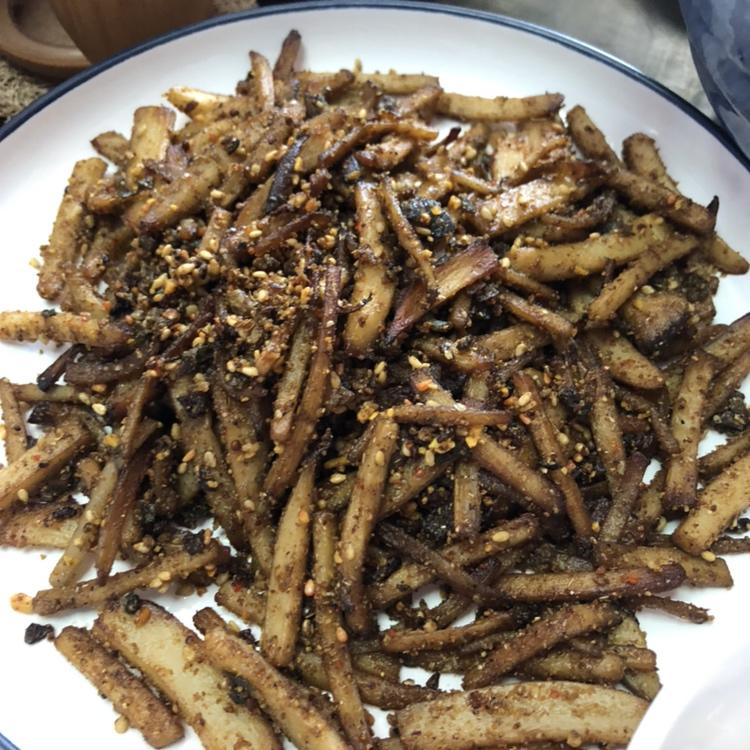 干煸手撕杏鲍菇