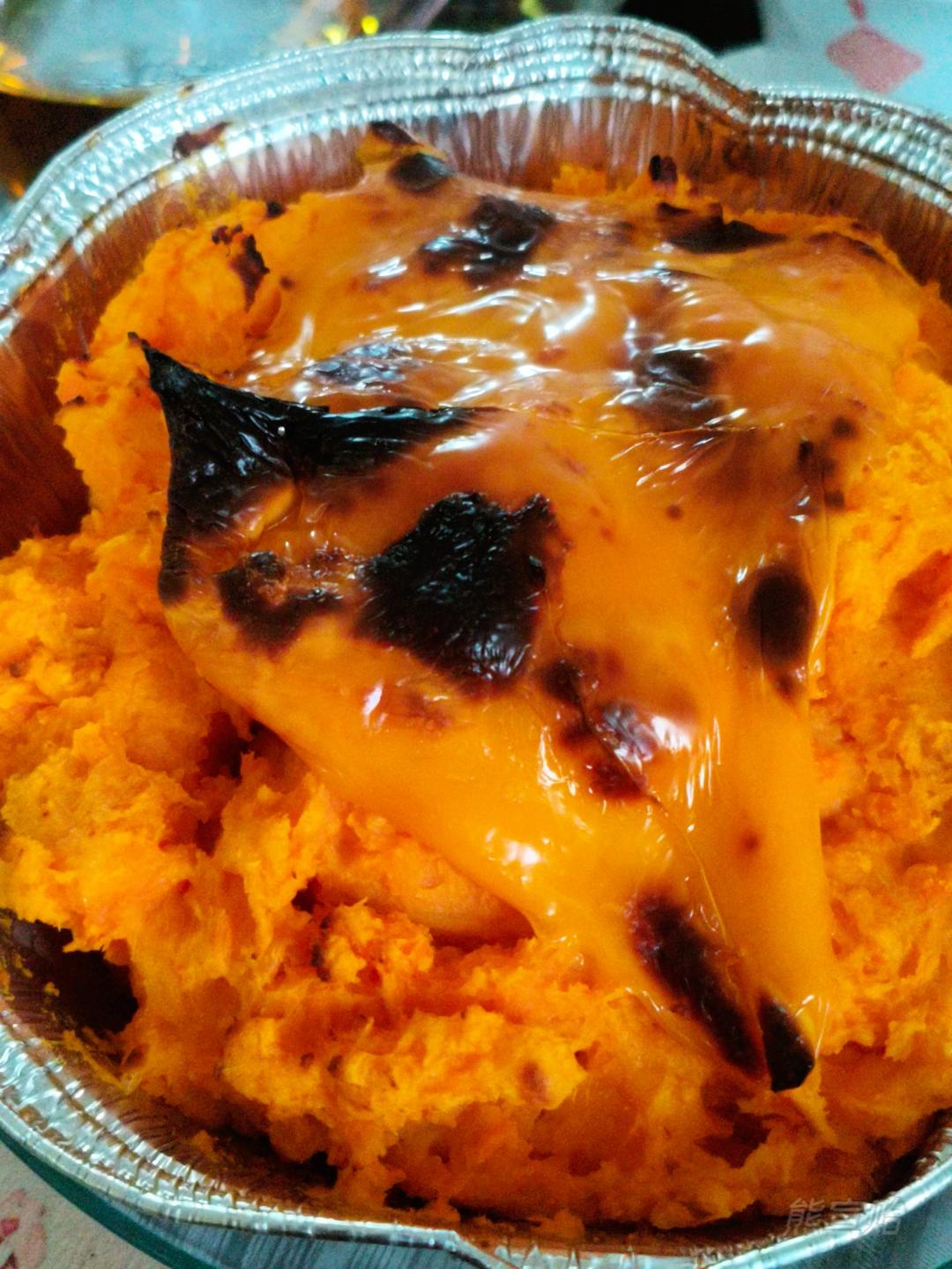 奶香芝士焗红薯🍠空气炸锅