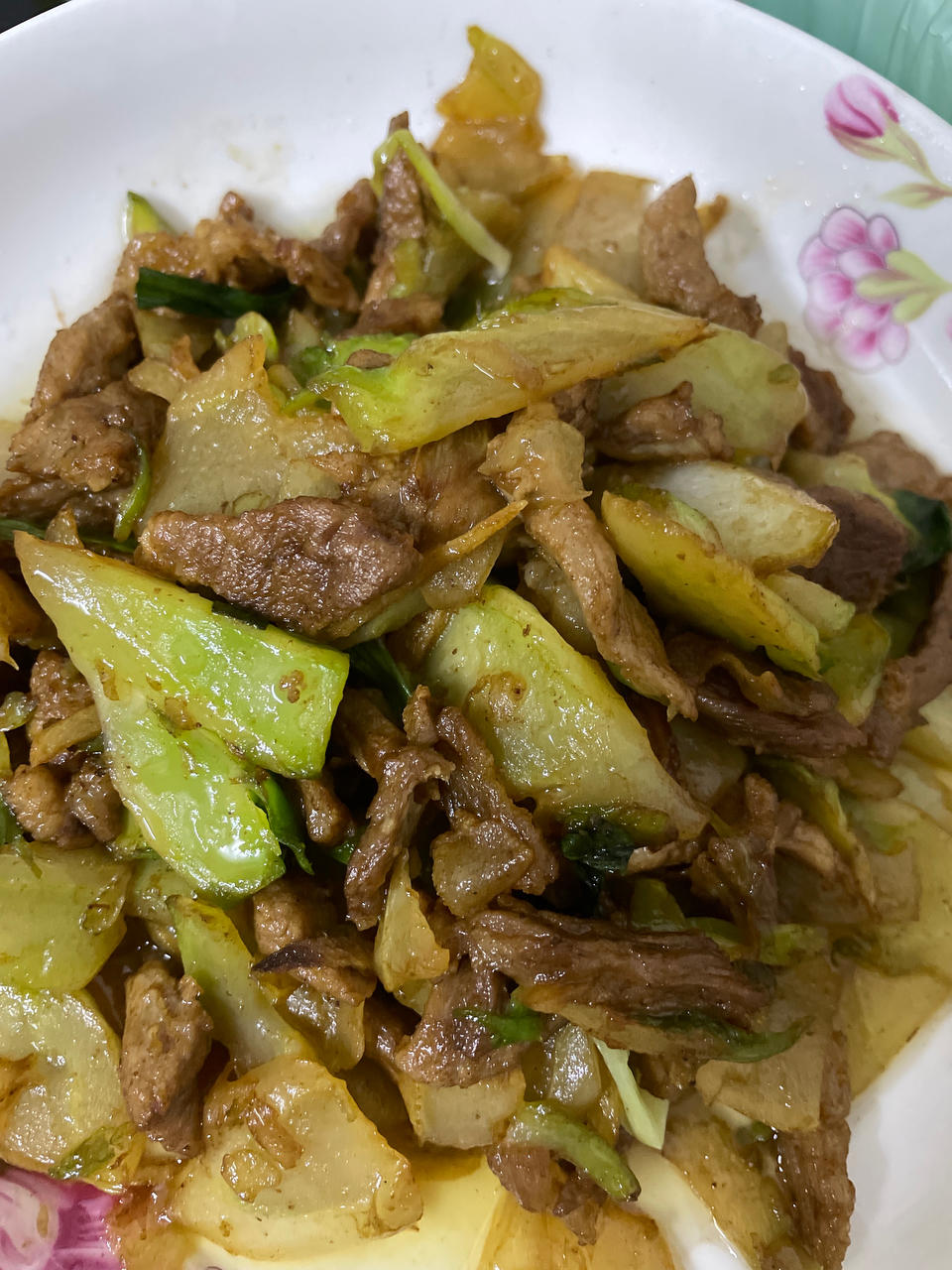 儿菜炒肉