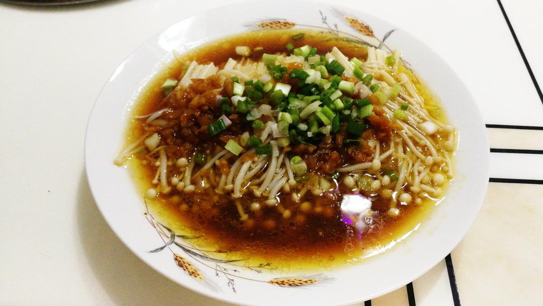 蒜蓉蒸金针菇