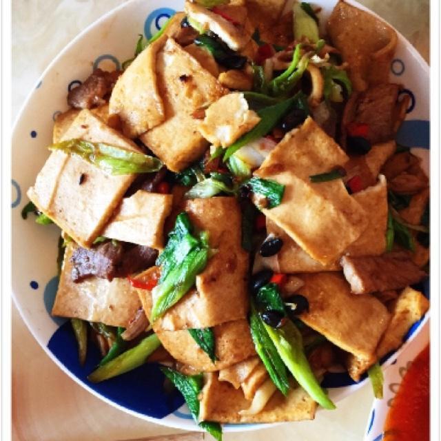 炒千叶豆腐的做法