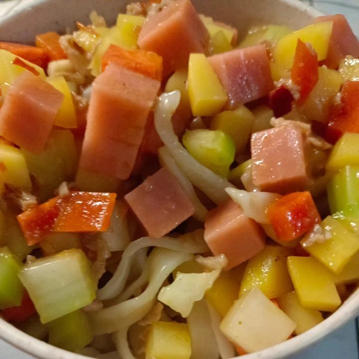 肉沫土豆盖面