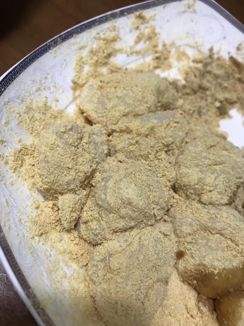 微波炉五分钟日式黄豆粉糯米糍 kinako mochi