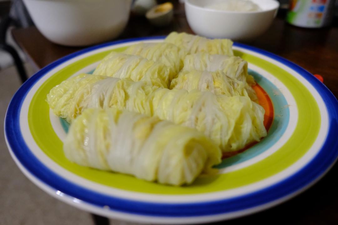 白菜肉糜卷