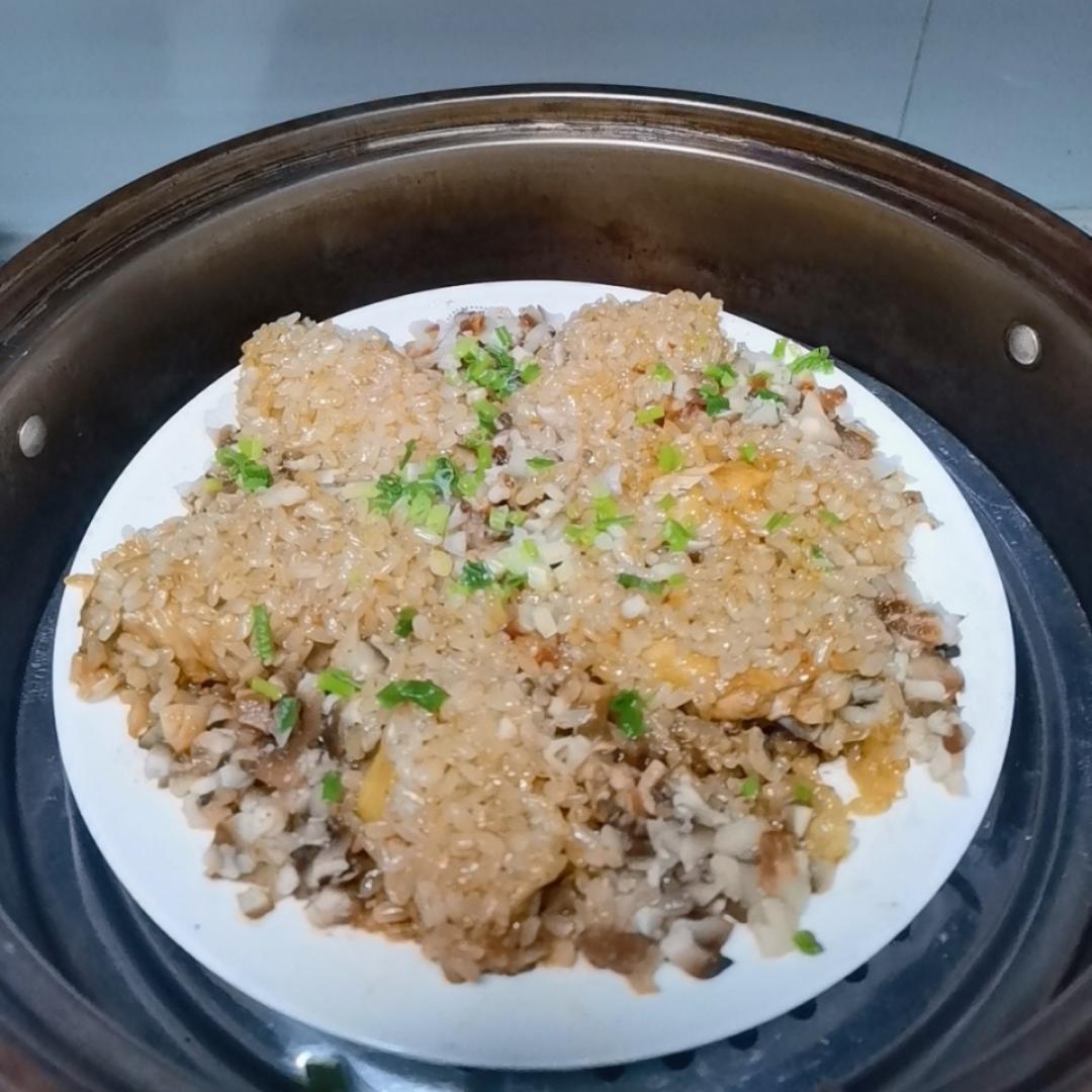 咸鲜软糯❗️一学就会的糯米蒸鸡翅好吃到爆～