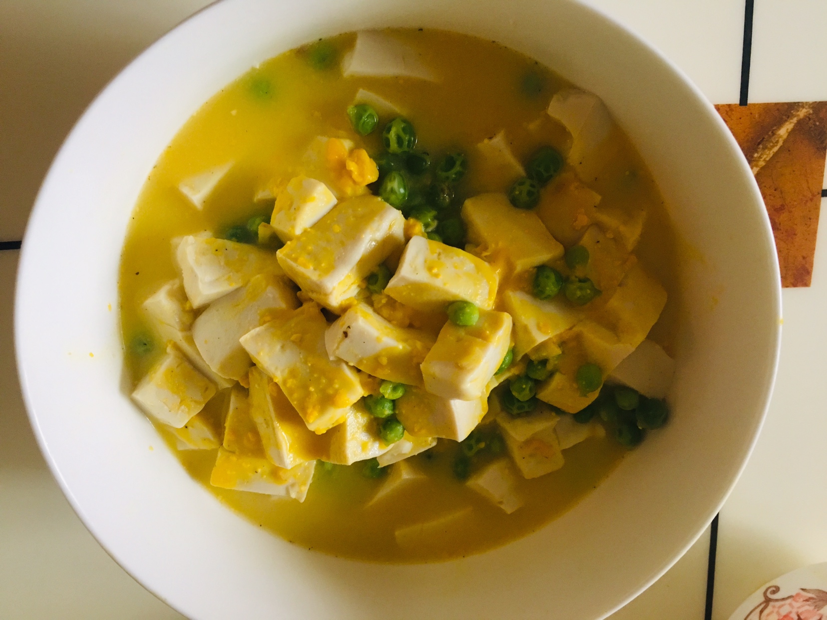 咸蛋黄豆腐汤