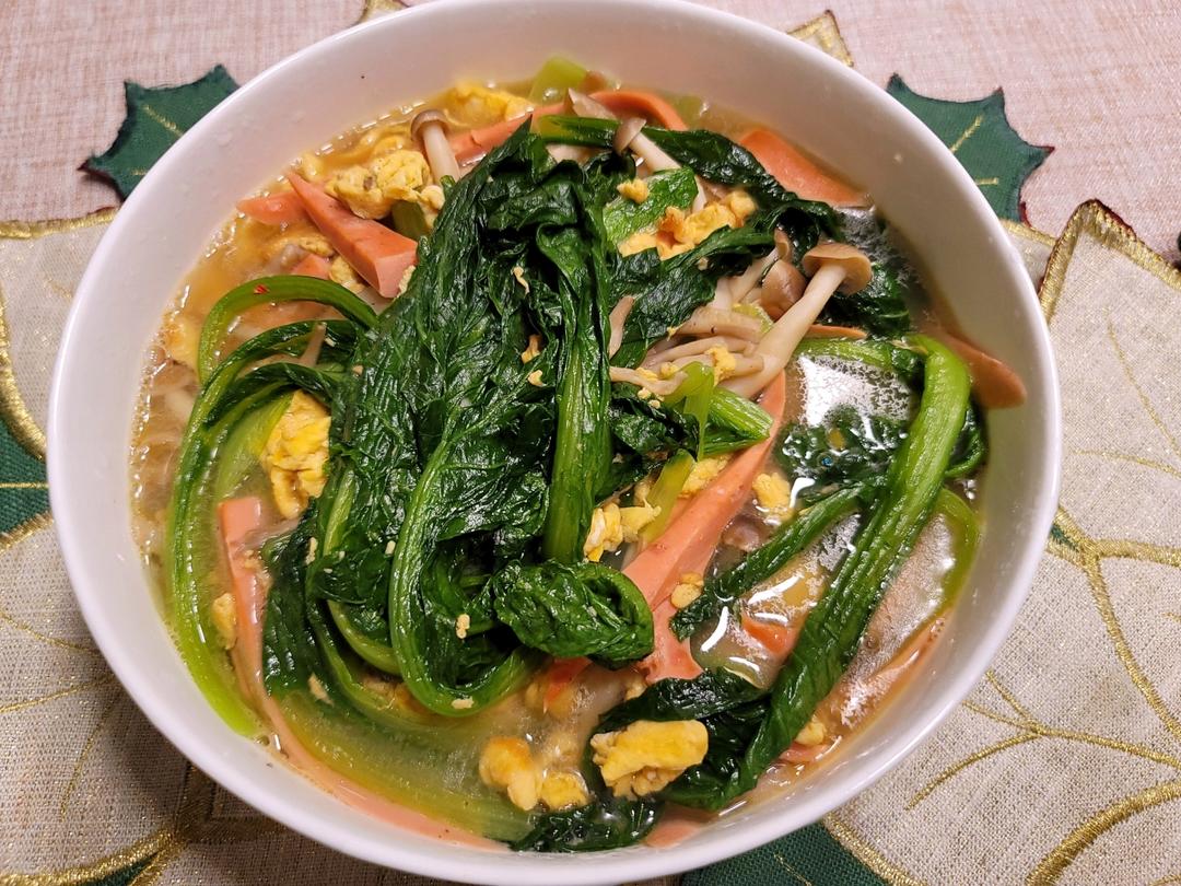 300大卡吃到撑 / 鲜美蘑菇烩青菜
