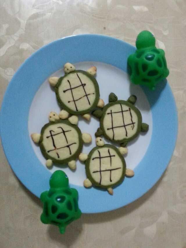 36个步骤图做超喜感的乌龟饼干