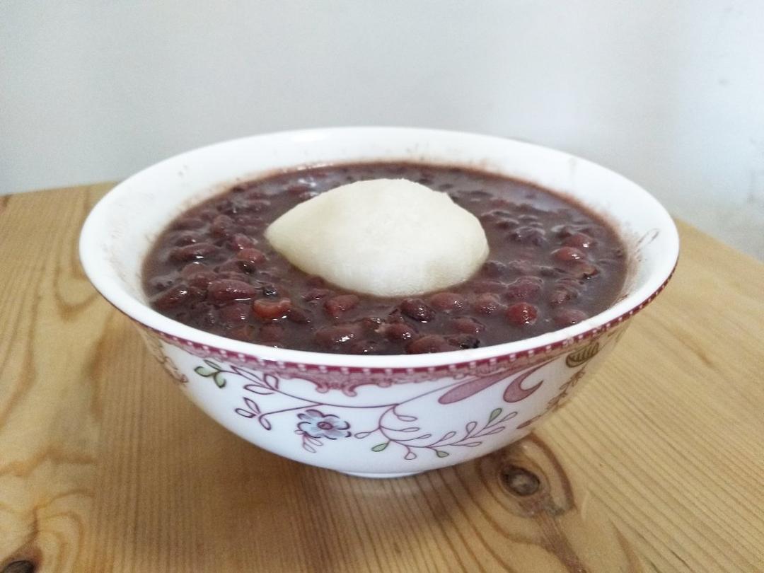 烤年糕红豆汤