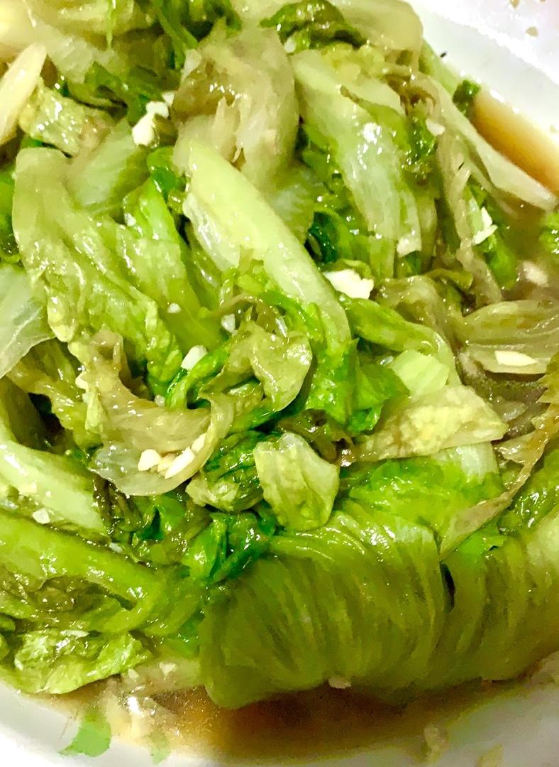 小橘子l做的蚝油生菜