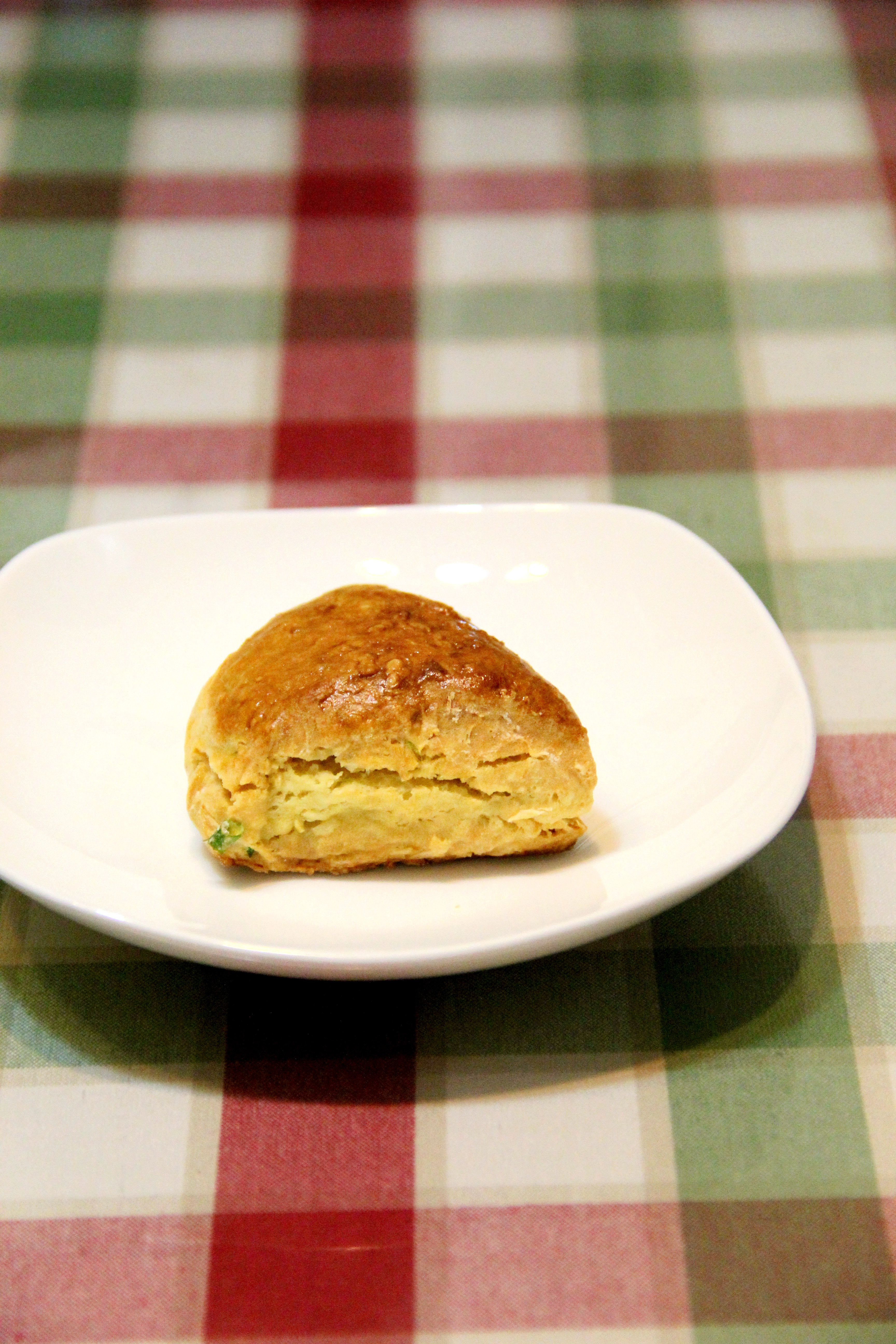 无糖香葱司康（酵母版，十分钟早餐）