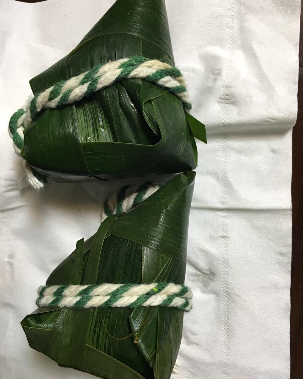 莲华做的粽子包法之三 小脚粽