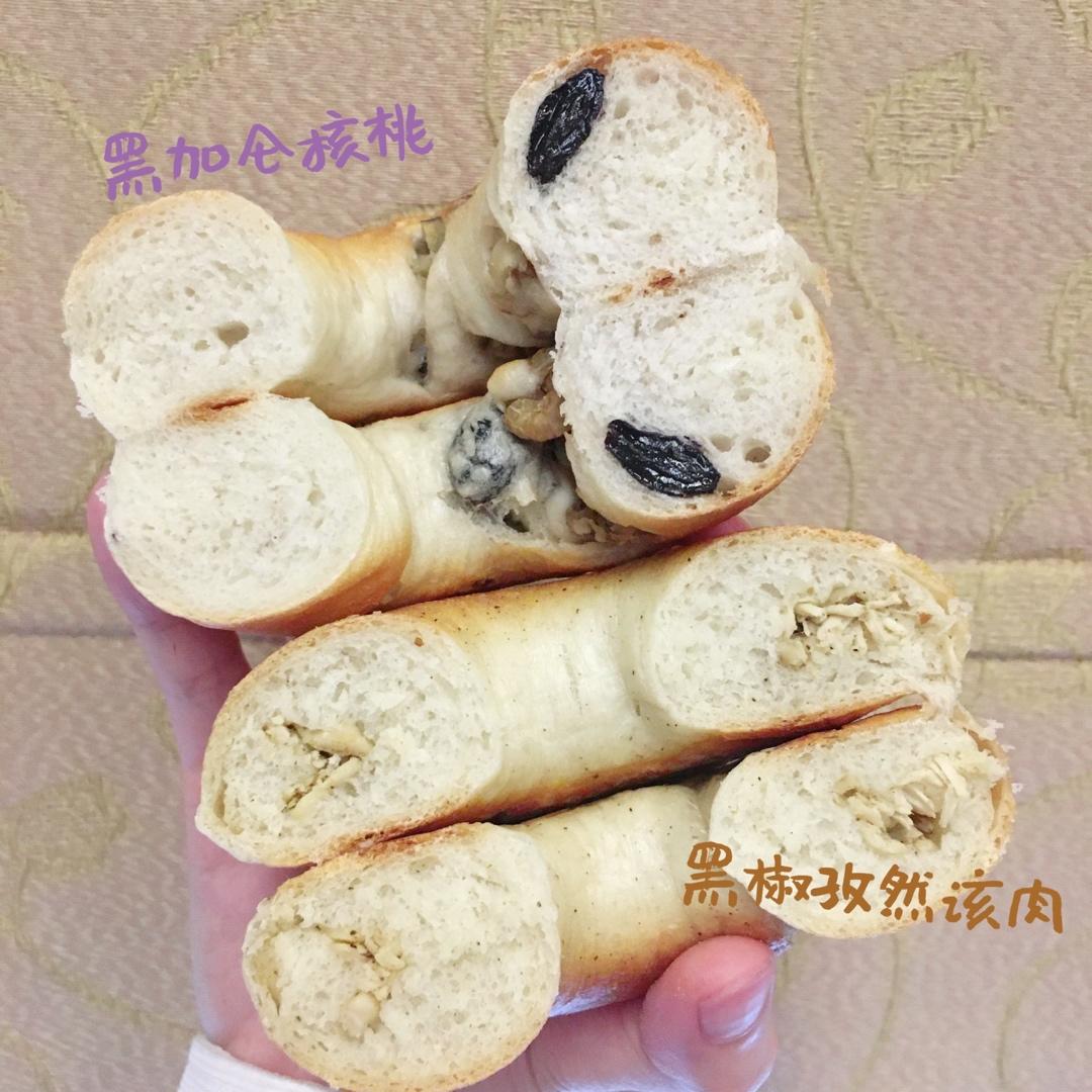 黑椒火腿奶酪贝果【北鼎烤箱食谱】