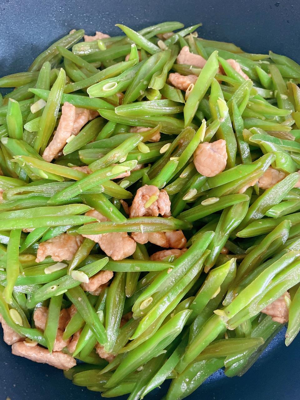 扁豆角炒肉的做法