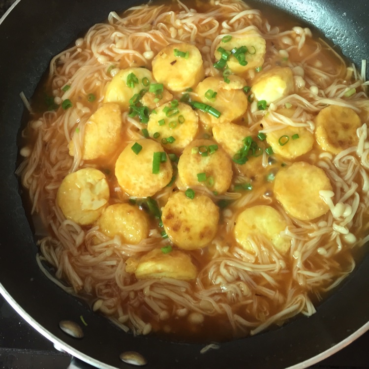 超级下饭菜--金针菇日本豆腐