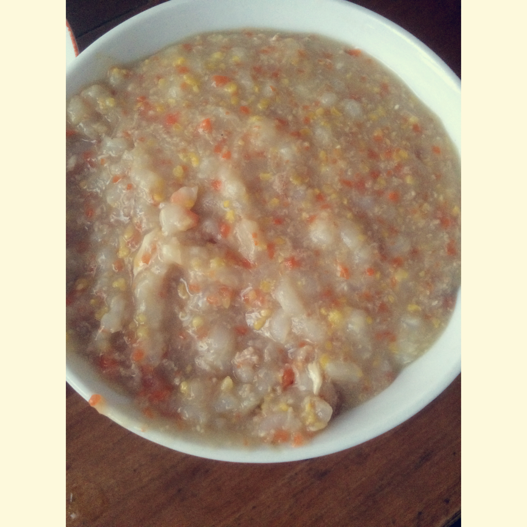 蔬菜牛肉粥