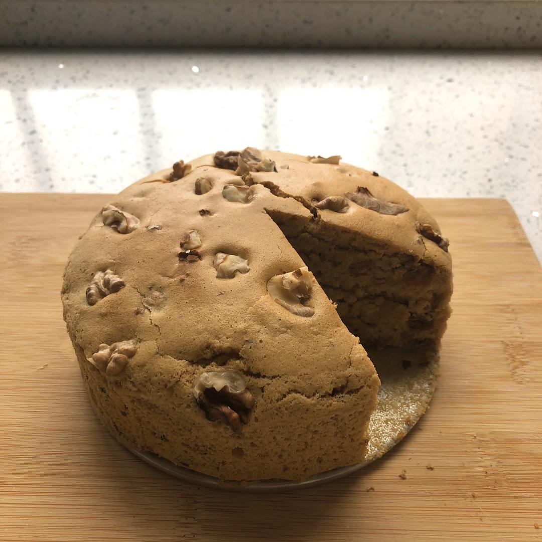 低油低糖核桃枣糕