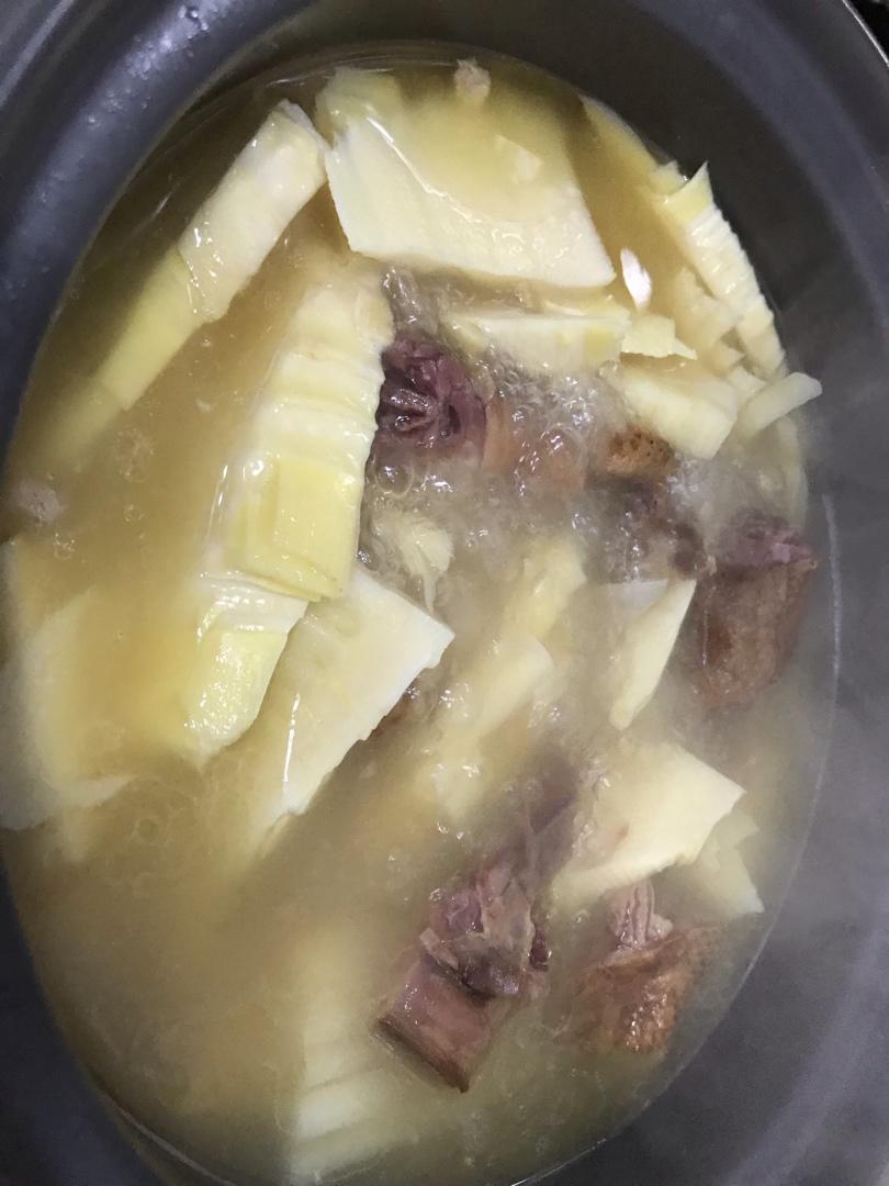 yixisyang做的腊板鸭冬笋煲冬季版腌笃鲜