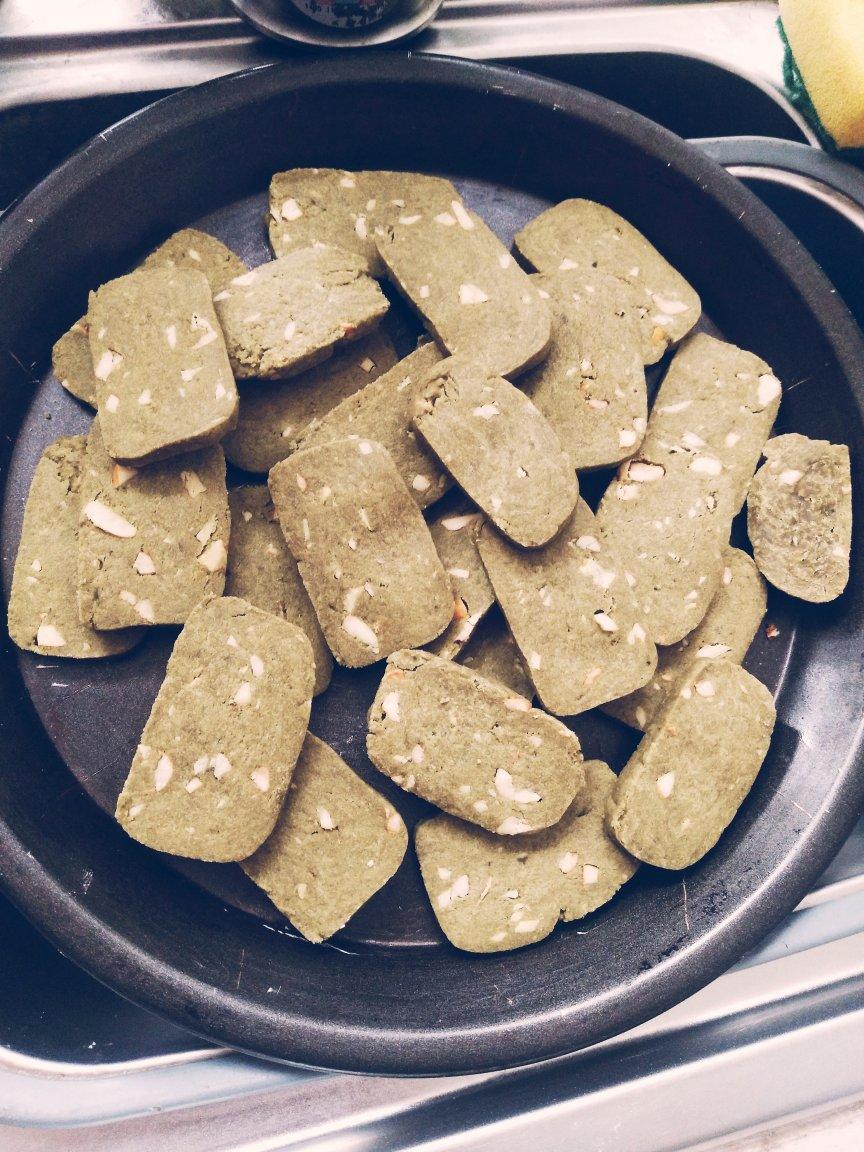 抹茶杏仁饼干