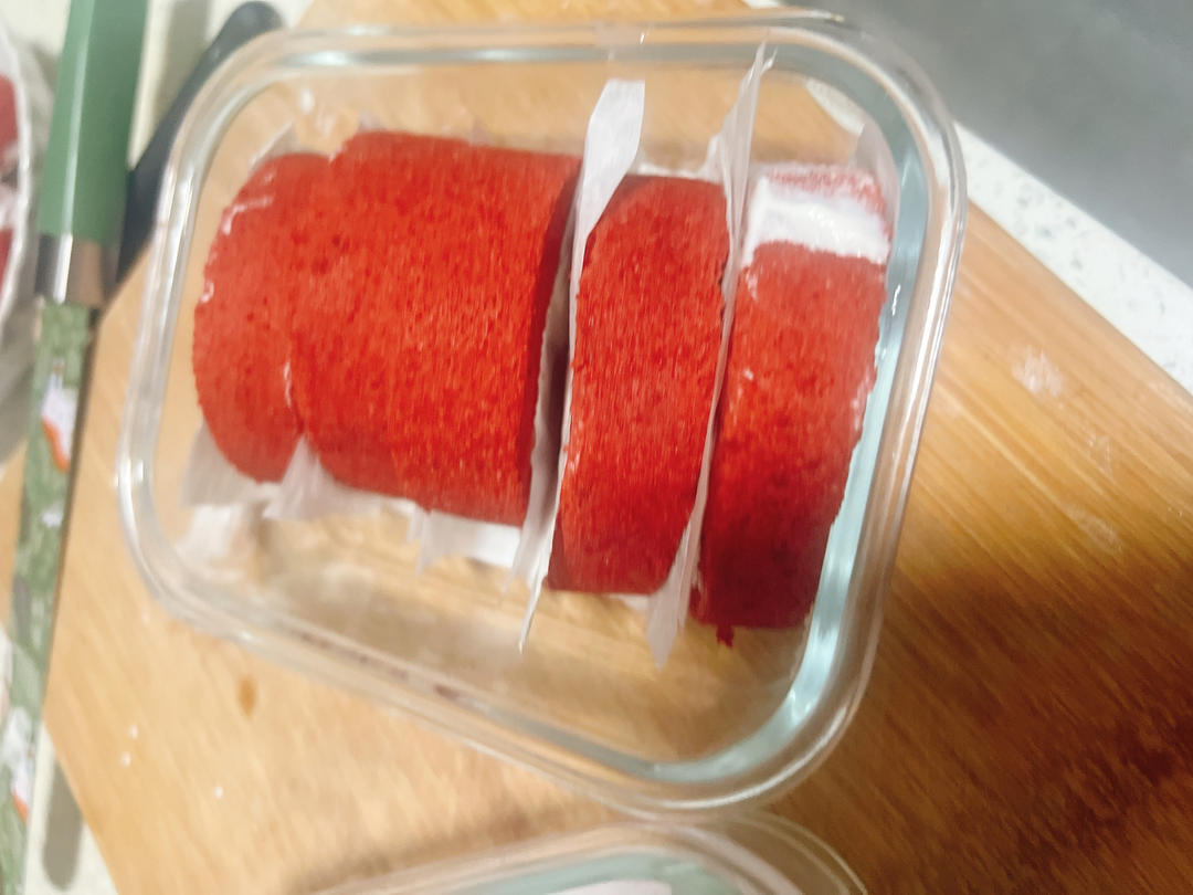 红丝绒蛋糕卷（完美毛巾底）