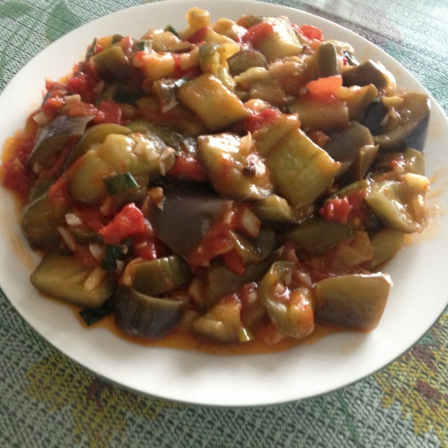 西红柿烧茄子
