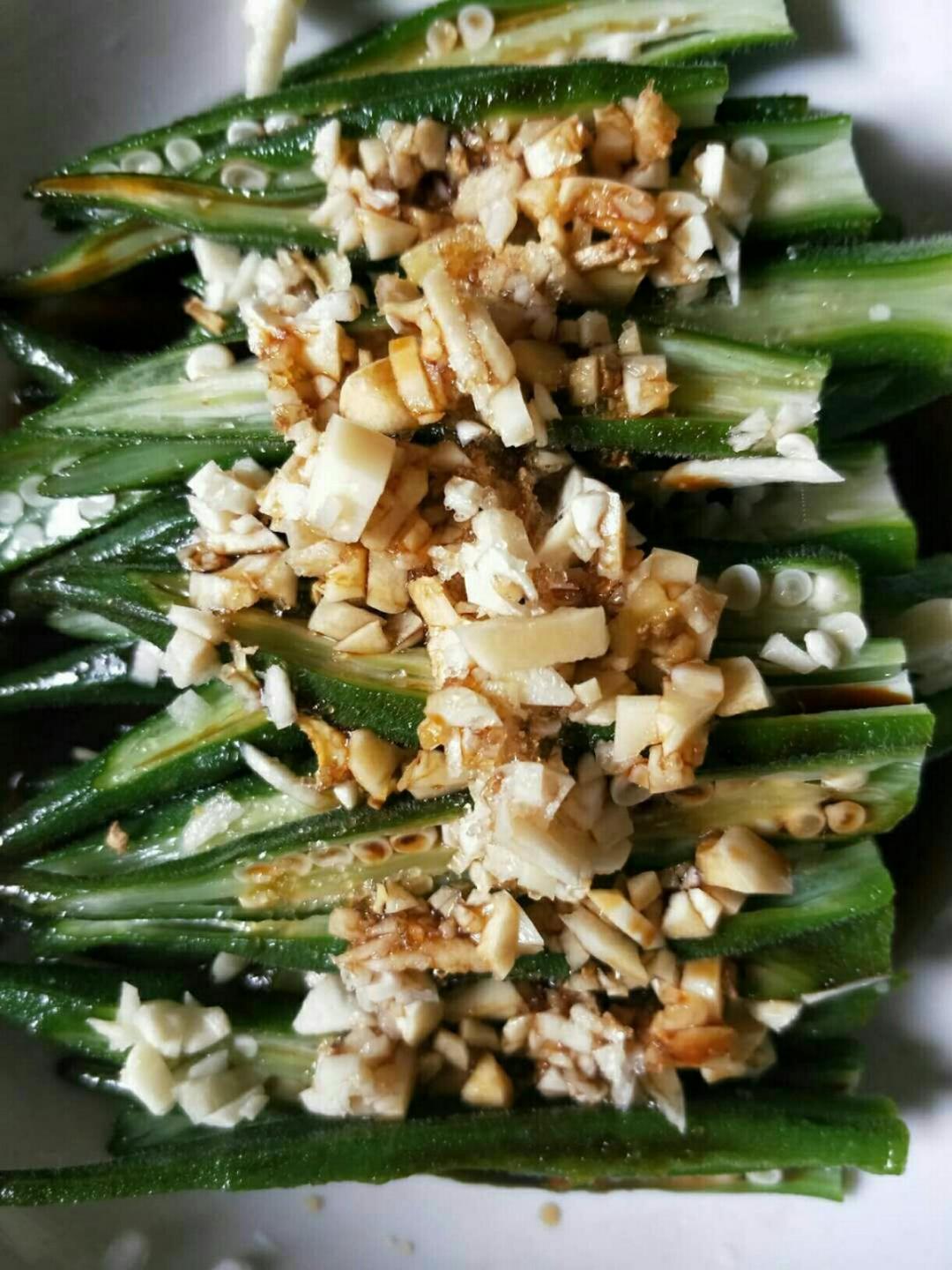 家常菜～蒜香秋葵