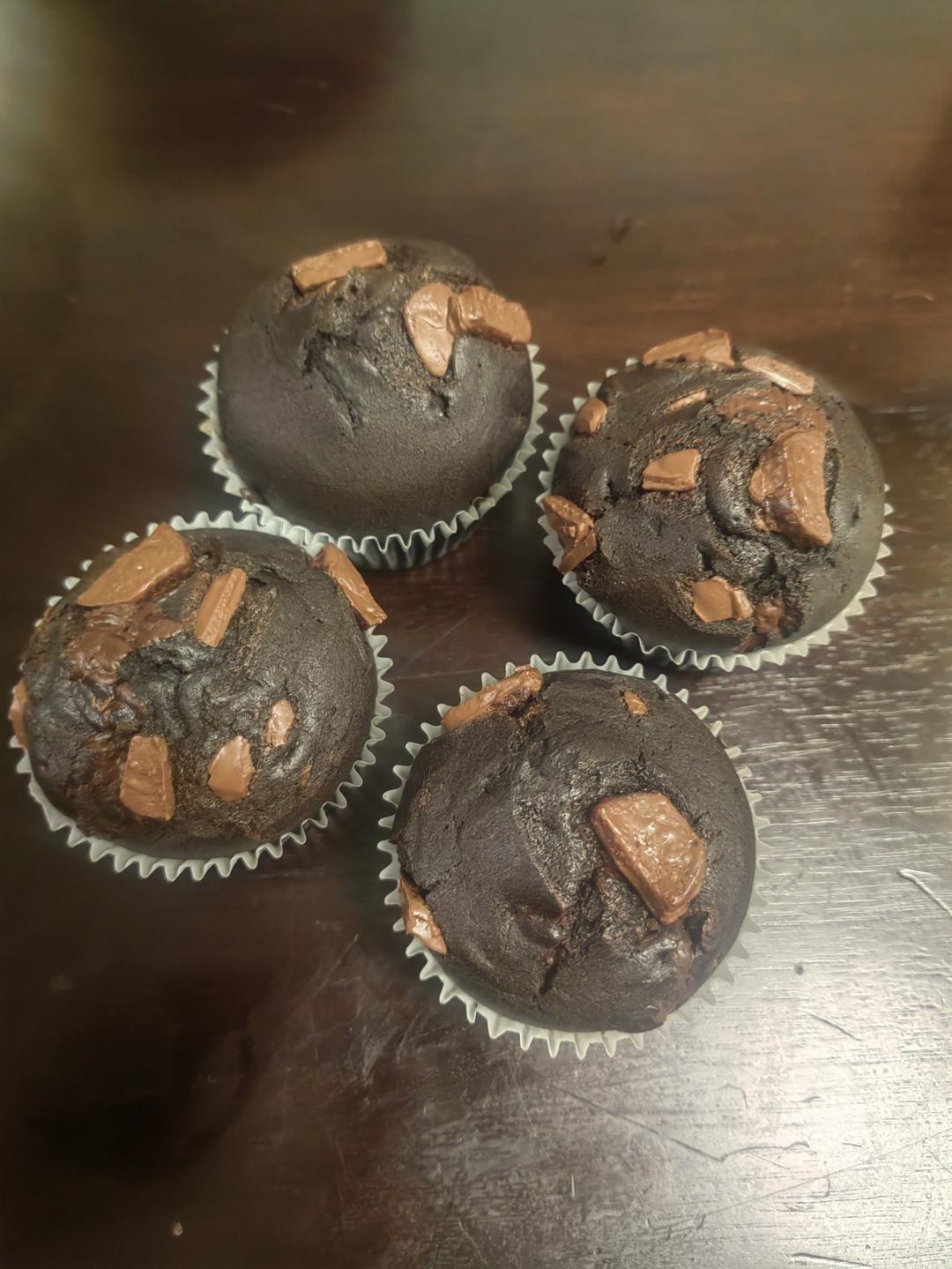 在家做巧克力蘑菇头麦芬蛋糕🍫