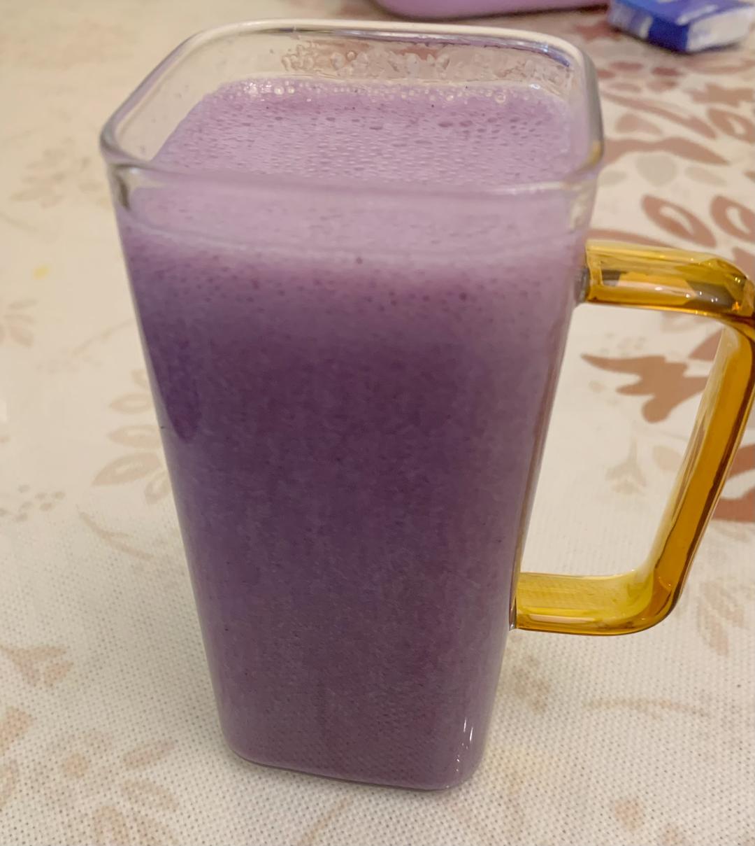 紫薯燕麦豆奶的做法