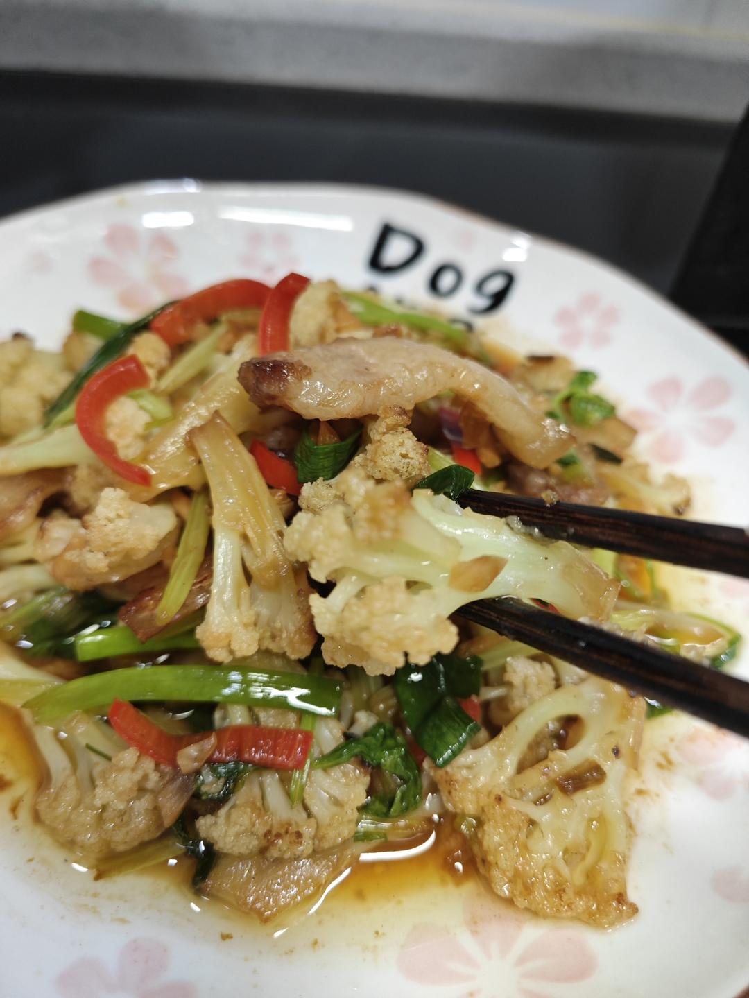 老丁的私房菜-干锅花菜