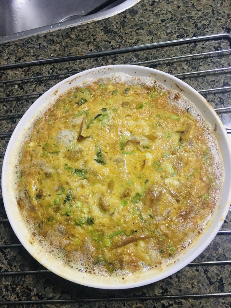 美味可口的鸡蛋焗鱼肠