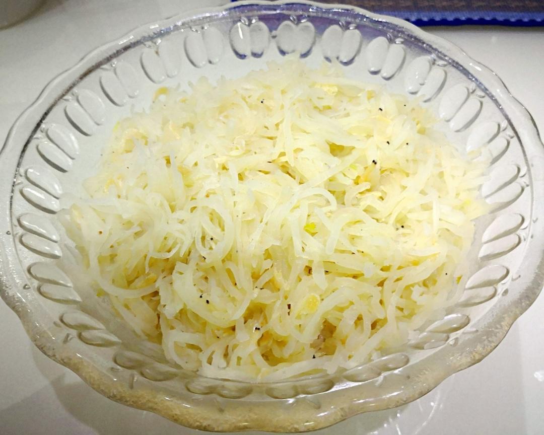 萝卜丝炒虾皮的做法