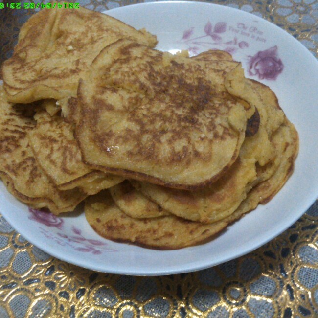 奶香软糯玉米饼