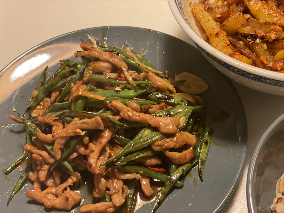 豆角肉丝饭