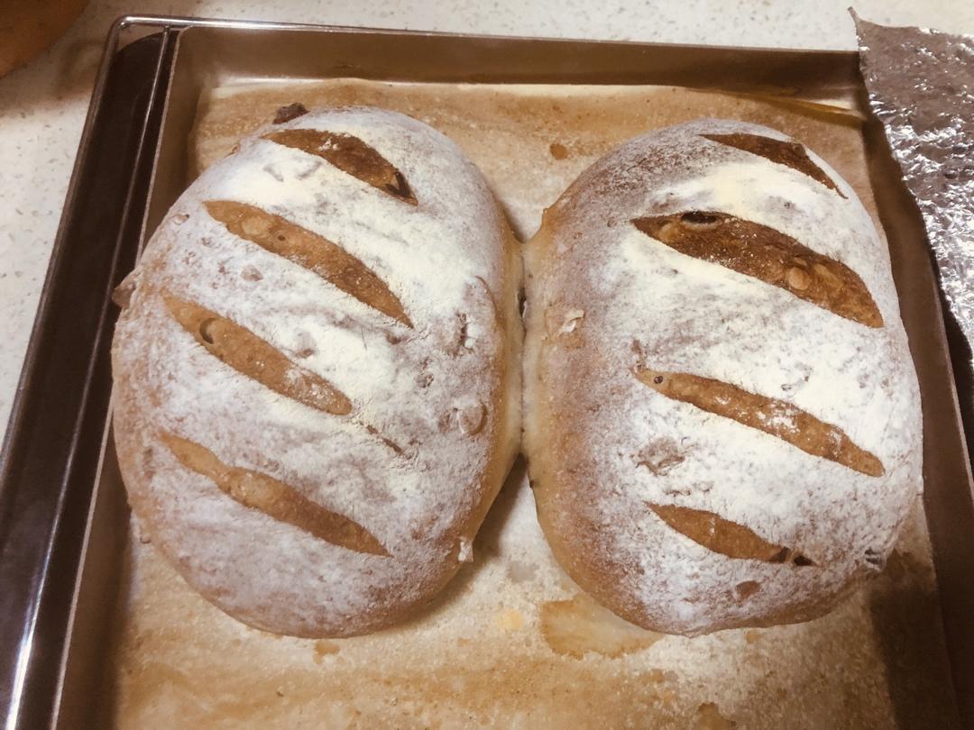 全麦核桃包～软欧包