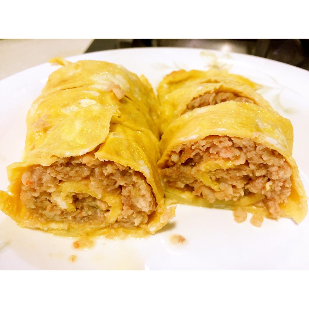 #爱的味道#鲜虾蛋卷