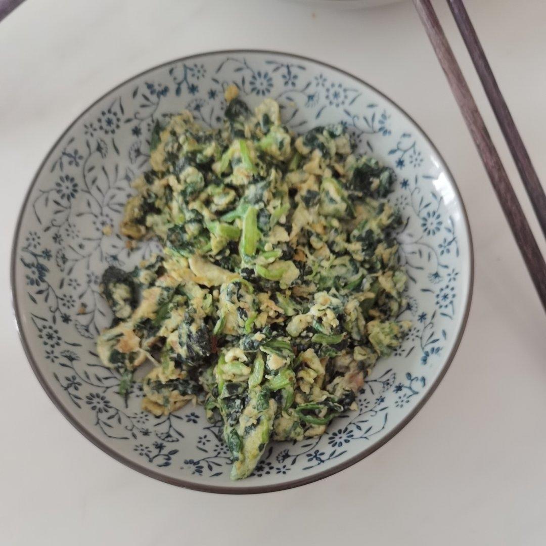 菠菜炒鸡蛋