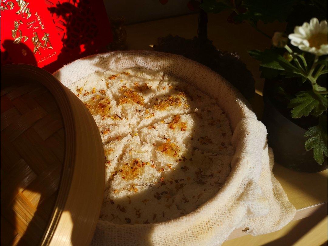 人人都会做的桂花糕+豆沙松糕