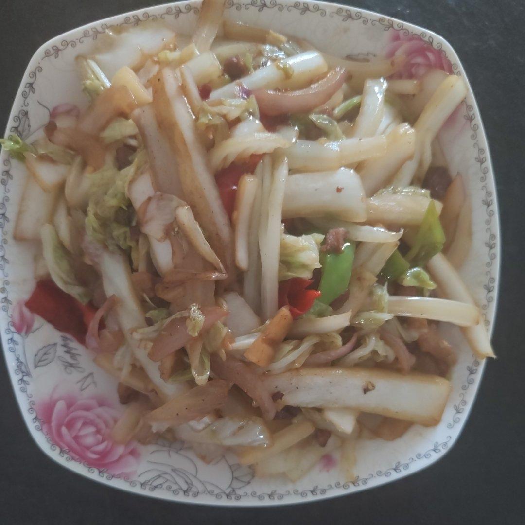 白菜炒肉