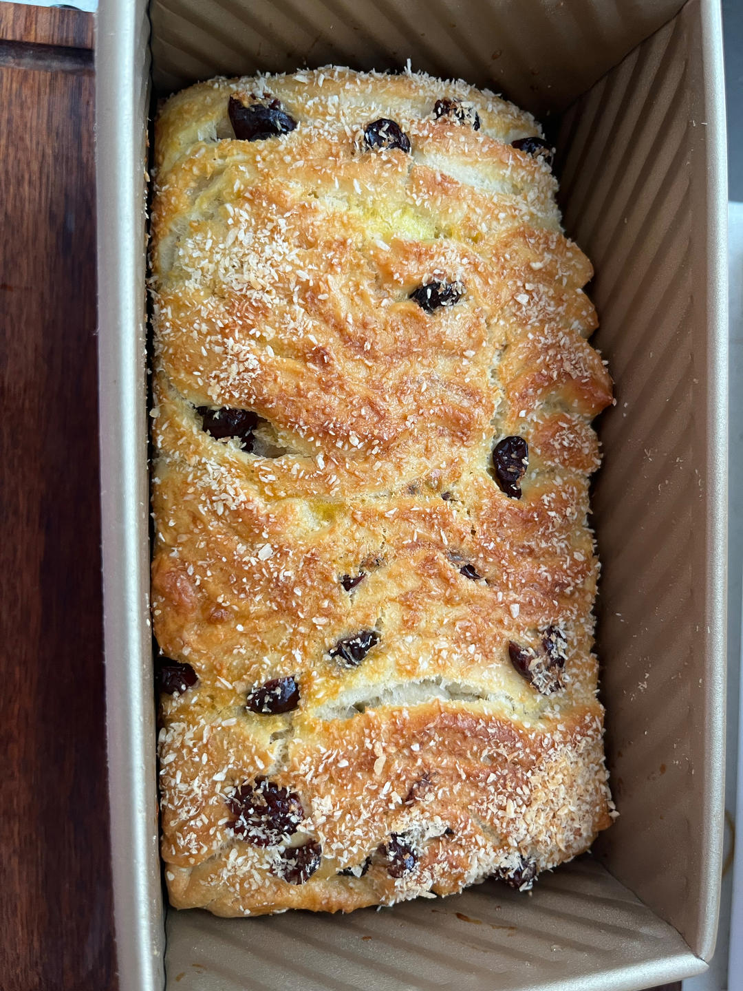 手撕蔓越莓炼乳吐司