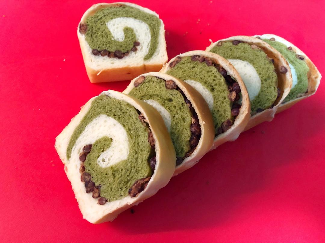 最正宗的日式抹茶红豆吐司