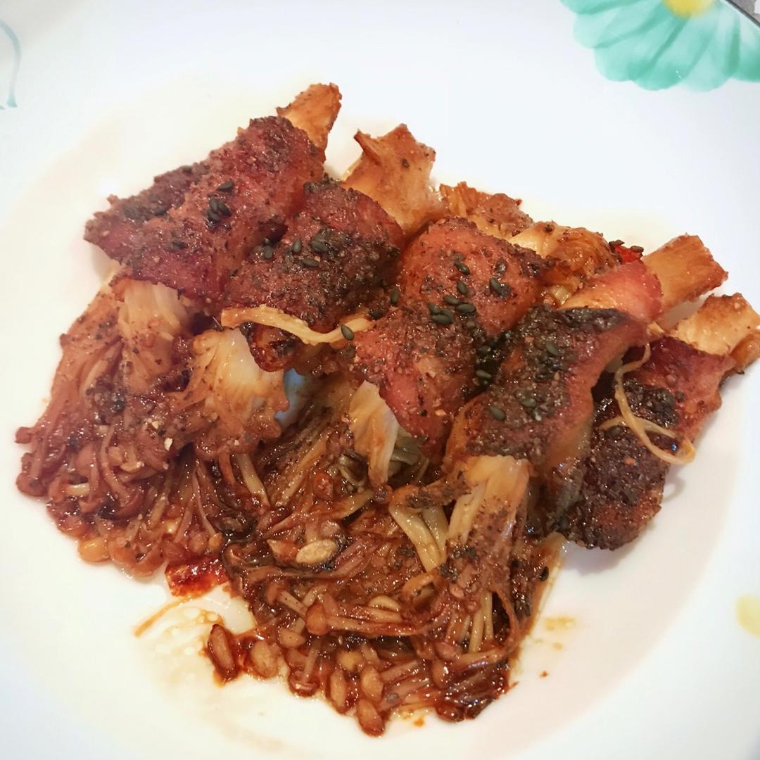 培根金针菇卷（烤箱）
