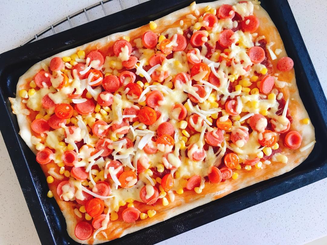 自制厚底披萨面饼